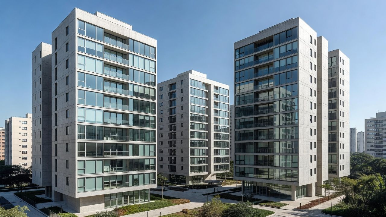 Edifícios residenciais em São Paulo representando análise de retorno imobiliário e equity multiple