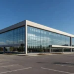 Edifício comercial moderno em São Paulo representando análise de cap rate e concentração de inquilinos