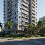 Edifício residencial brasileiro para cálculo de yield líquido imobiliário