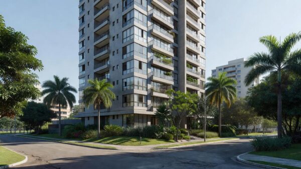 Edifício residencial brasileiro para cálculo de yield líquido imobiliário