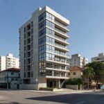 Edifício residencial brasileiro simbolizando alavancagem imobiliária e análise de ROE