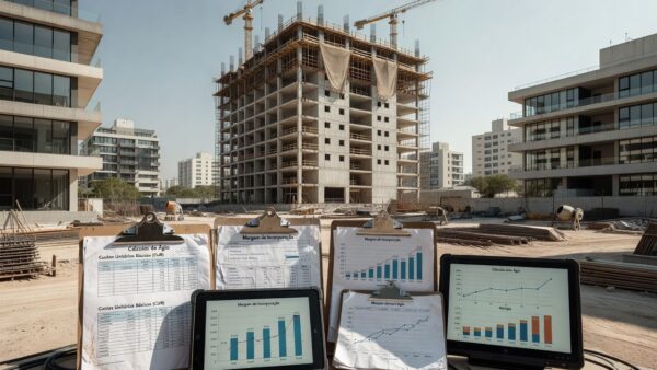 Cálculo de ágio e margem de incorporação com indicador CUB em projeto imobiliário brasileiro