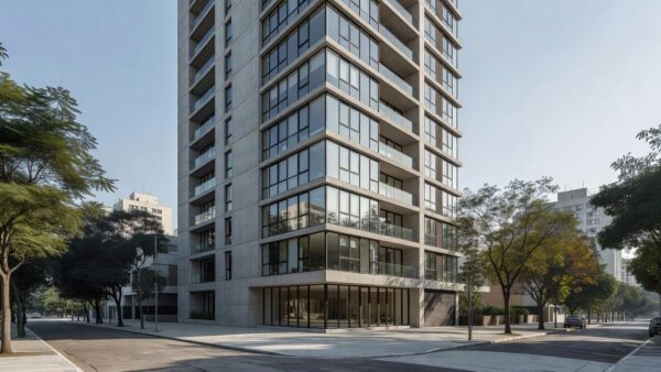 Edifício residencial moderno em São Paulo para análise de cap rate imobiliário