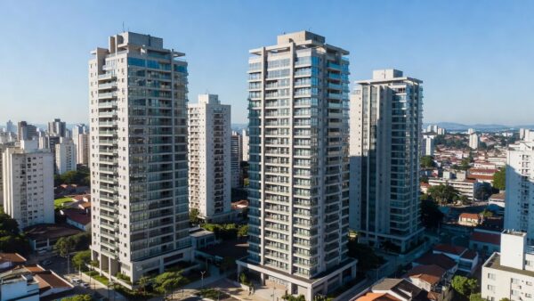 Edifícios residenciais em São Paulo para análise de precificação de aluguel e vacância