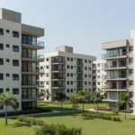 Edifícios residenciais no Brasil representando financiamento imobiliário afetado pela Selic