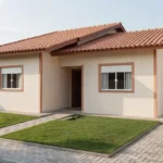 Casa residencial brasileira com benfeitorias e reformas em bairro suburbano