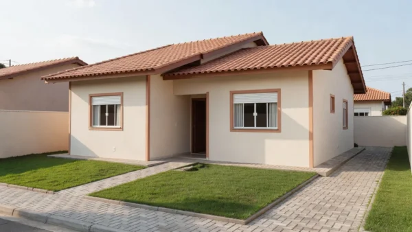 Casa residencial brasileira com benfeitorias e reformas em bairro suburbano