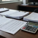 Documentos financeiros analisando valor presente líquido de empreendimentos com atrasos nas vendas