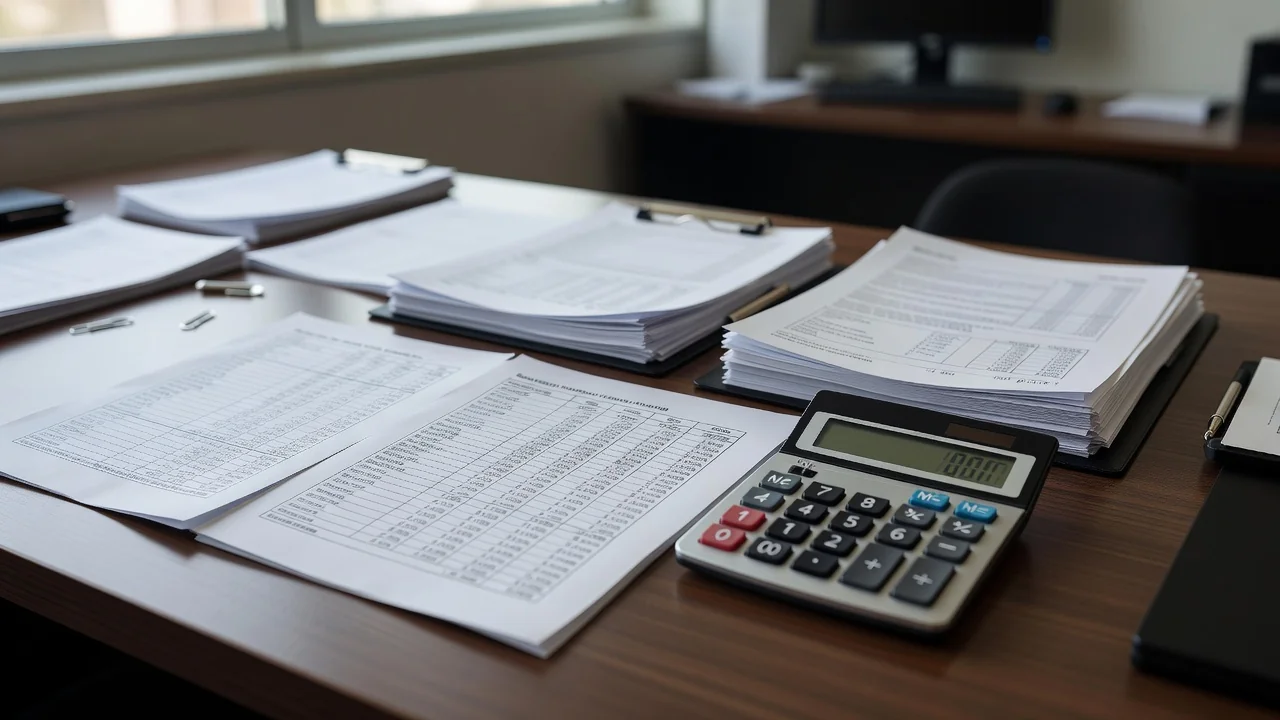 Documentos financeiros analisando valor presente líquido de empreendimentos com atrasos nas vendas
