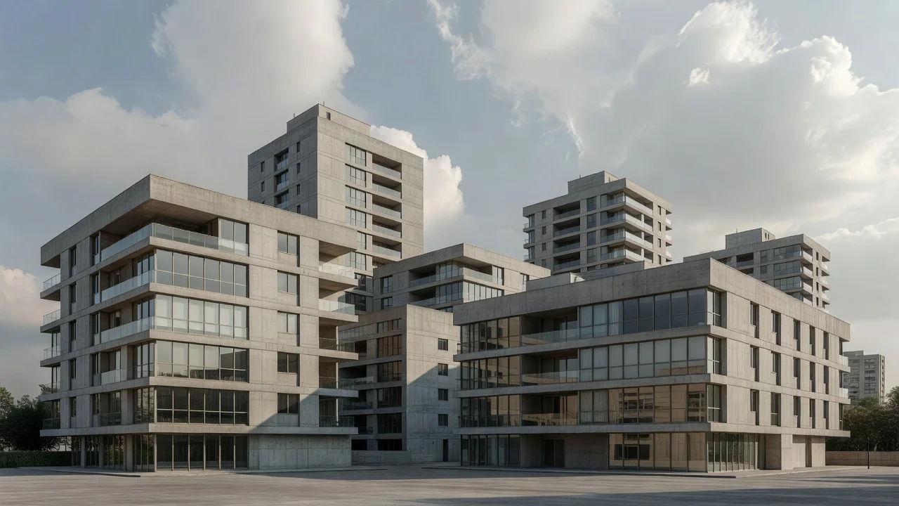 Edifícios residenciais modernos em São Paulo representando recebíveis imobiliários
