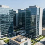 Edifícios comerciais modernos em São Paulo representando análise de cap rate em locações