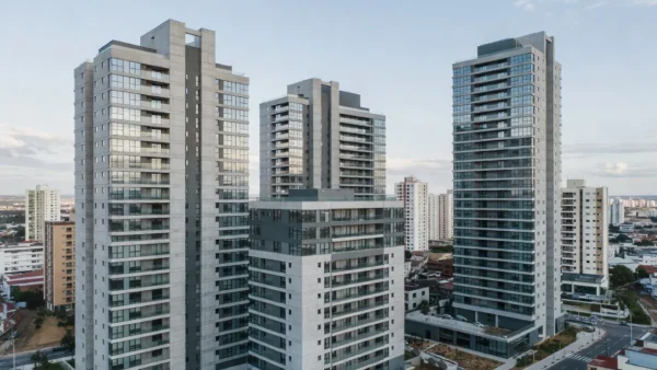 Complexo residencial em lançamento imobiliário no Brasil
