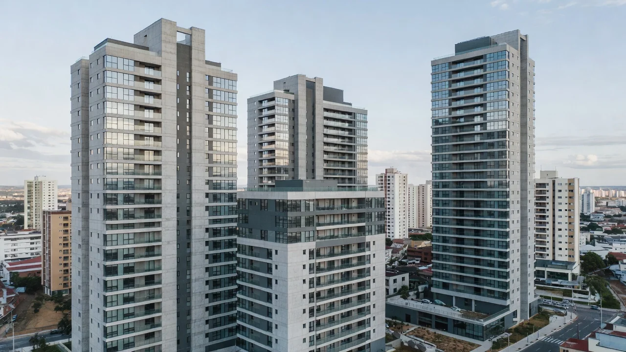 Complexo residencial em lançamento imobiliário no Brasil