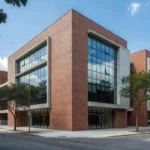 Edifício comercial de tijolo em São Paulo representando análise de FII e ROI