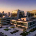 Edifícios modernos em São Paulo representando imóveis geridos por holding patrimonial.