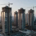 Vista aérea de empreendimento imobiliário em São Paulo com análise de sensibilidade de preço e VGV