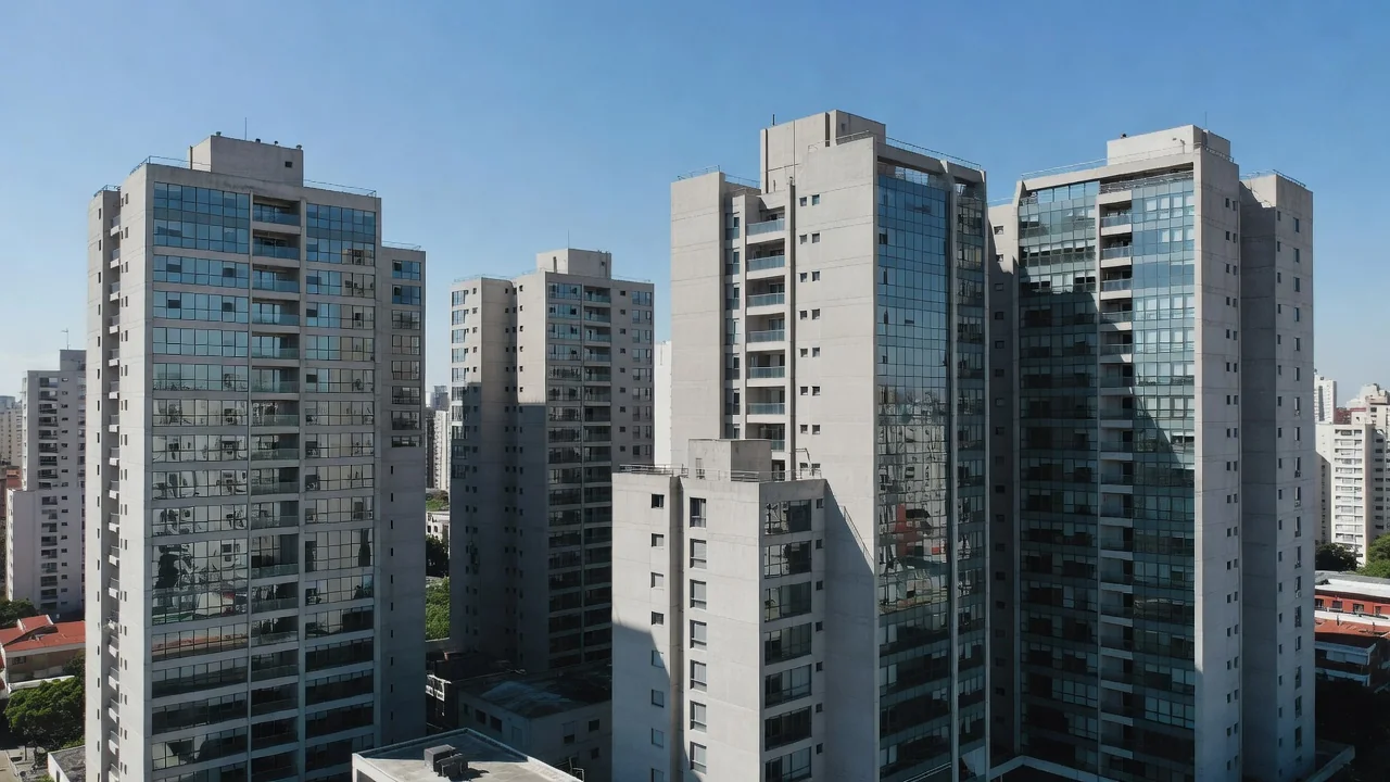 Edifícios residenciais modernos em São Paulo representando análise de yield imobiliário