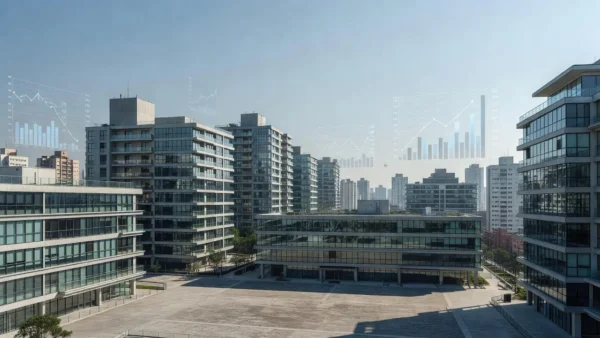 Edifícios residenciais em São Paulo simbolizando impacto da Selic em FIIs e imóveis físicos