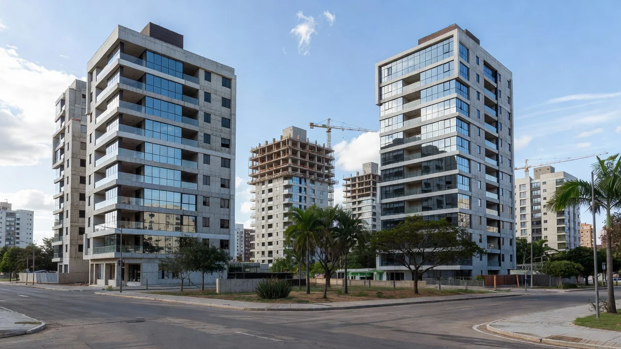 Edifícios residenciais em lançamento no Brasil para análise de velocidade de vendas e TIR