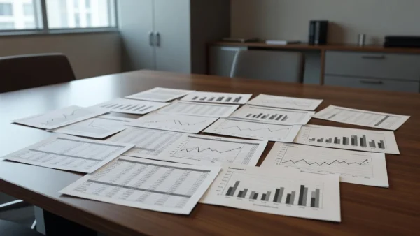 Documentos e gráficos de análise financeira sobre cap rate e risco de rollover em carteiras