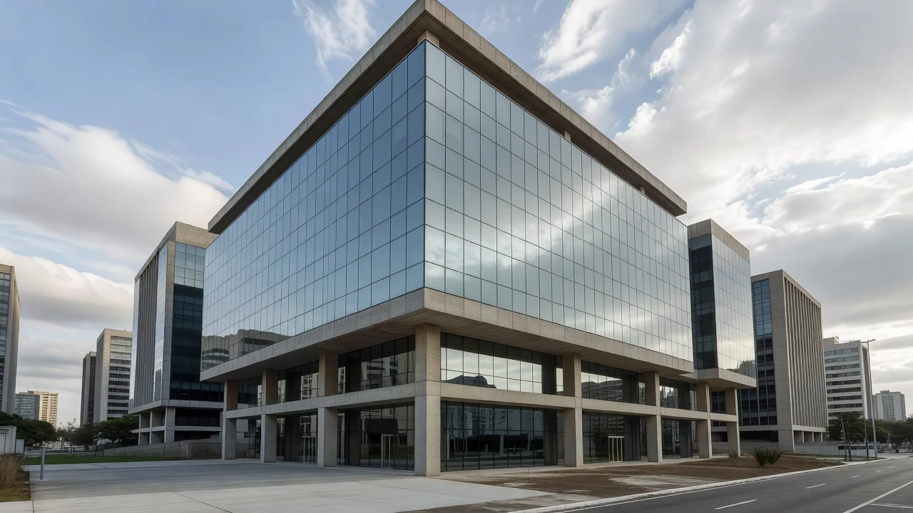 Edifício corporativo em São Paulo representando análise de cap rate e financiamento imobiliário