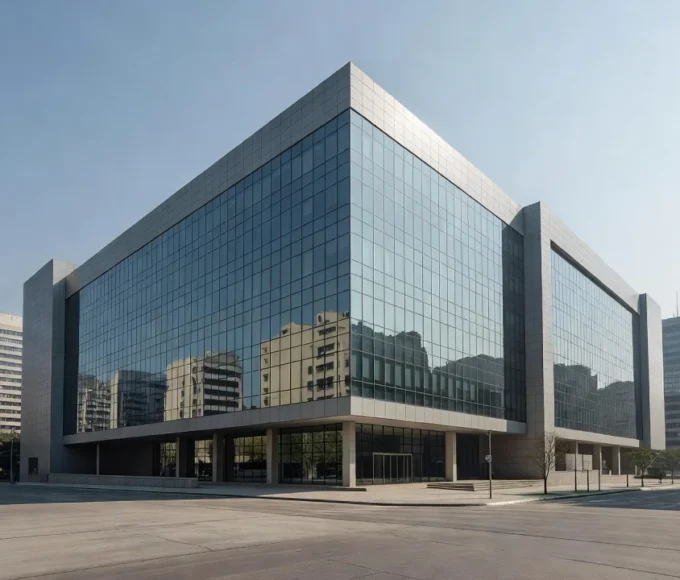 Edifício corporativo moderno em São Paulo representando ativos de FIIs de tijolo