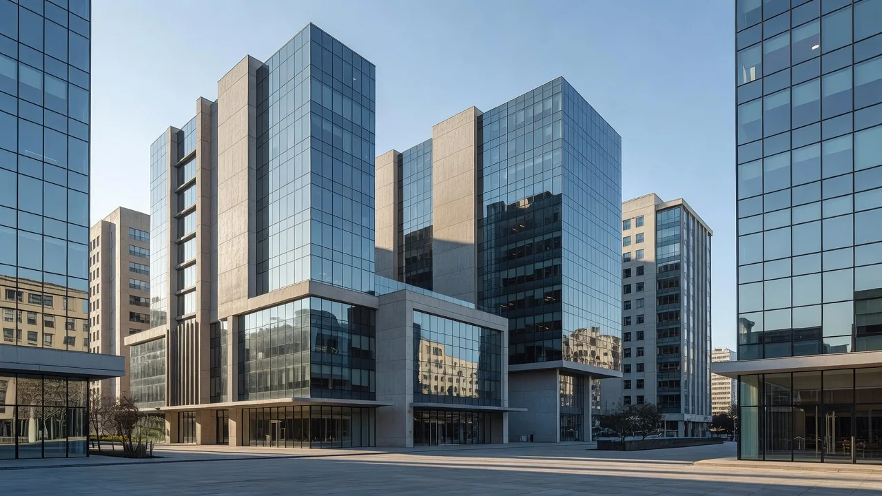 Edifícios comerciais modernos em São Paulo para análise de impacto de IPCA, IGP-M e INCC em aluguéis