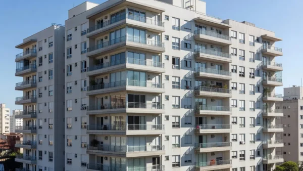 Edifício residencial em São Paulo para análise de yield ajustado por condomínio e IPTU