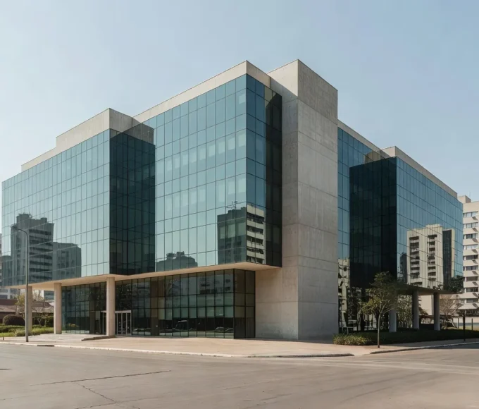 Edifício corporativo brasileiro para análise de break-even e índice de cobertura de despesas operacionais