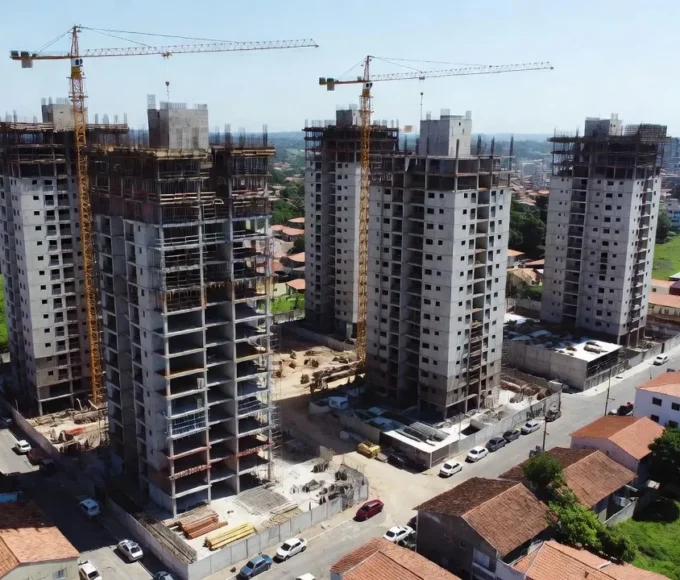 Empreendimento imobiliário em construção no Brasil para análise de WACC em SPE