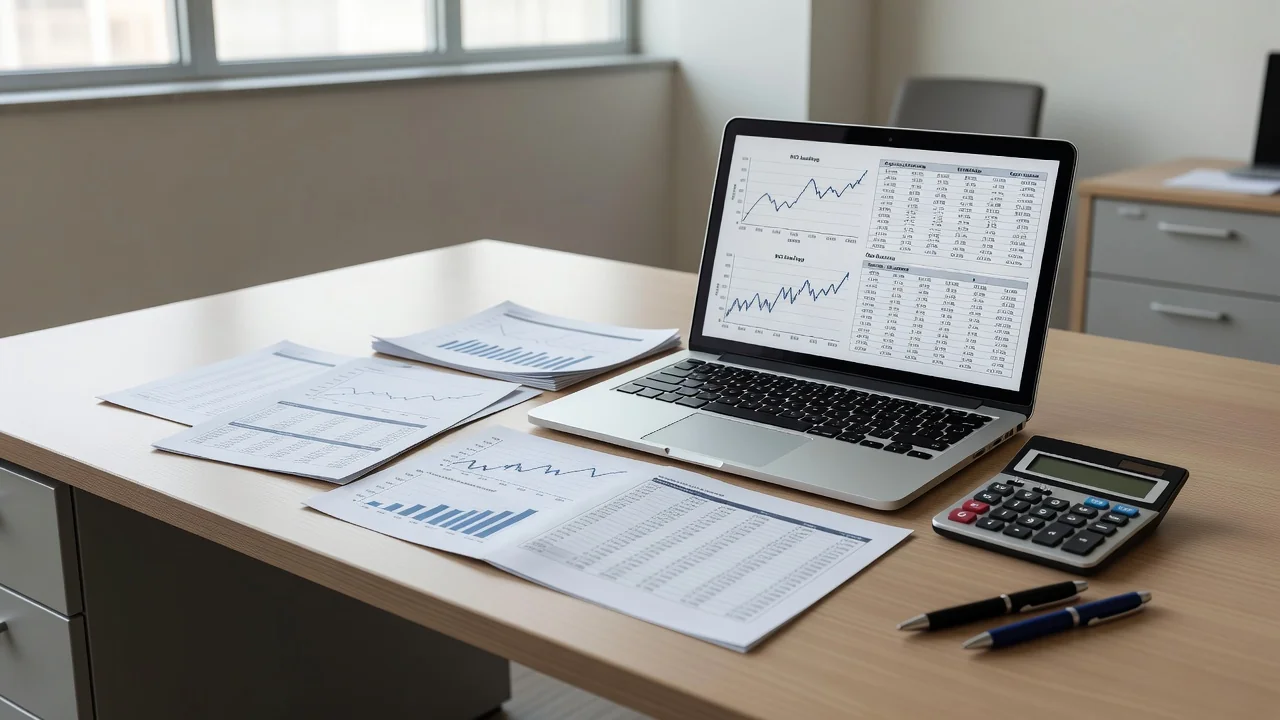 Análise financeira com gráficos de cap rate e prêmio de risco em carteiras concentradas